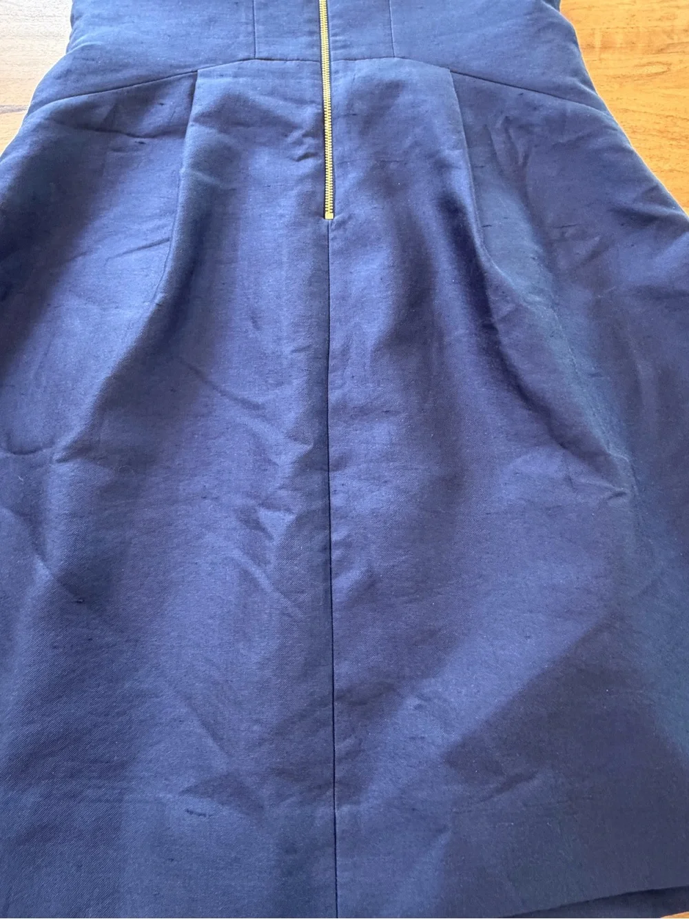 kate spade Silk ‘Vail’ Dress w/ Pleats and Cap Sleeve in Navy Size 6